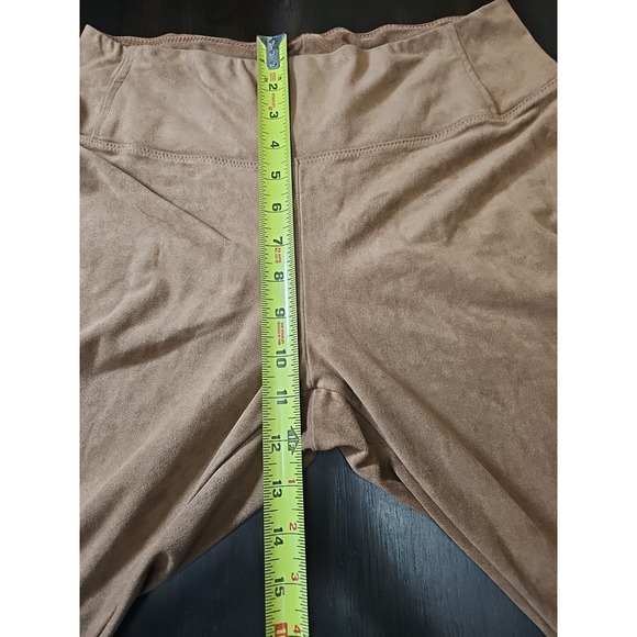 BAGATELLE Collection Tan Faux‎ Suede Leggings Skinny Pants Size Medium - Picture 6 of 8